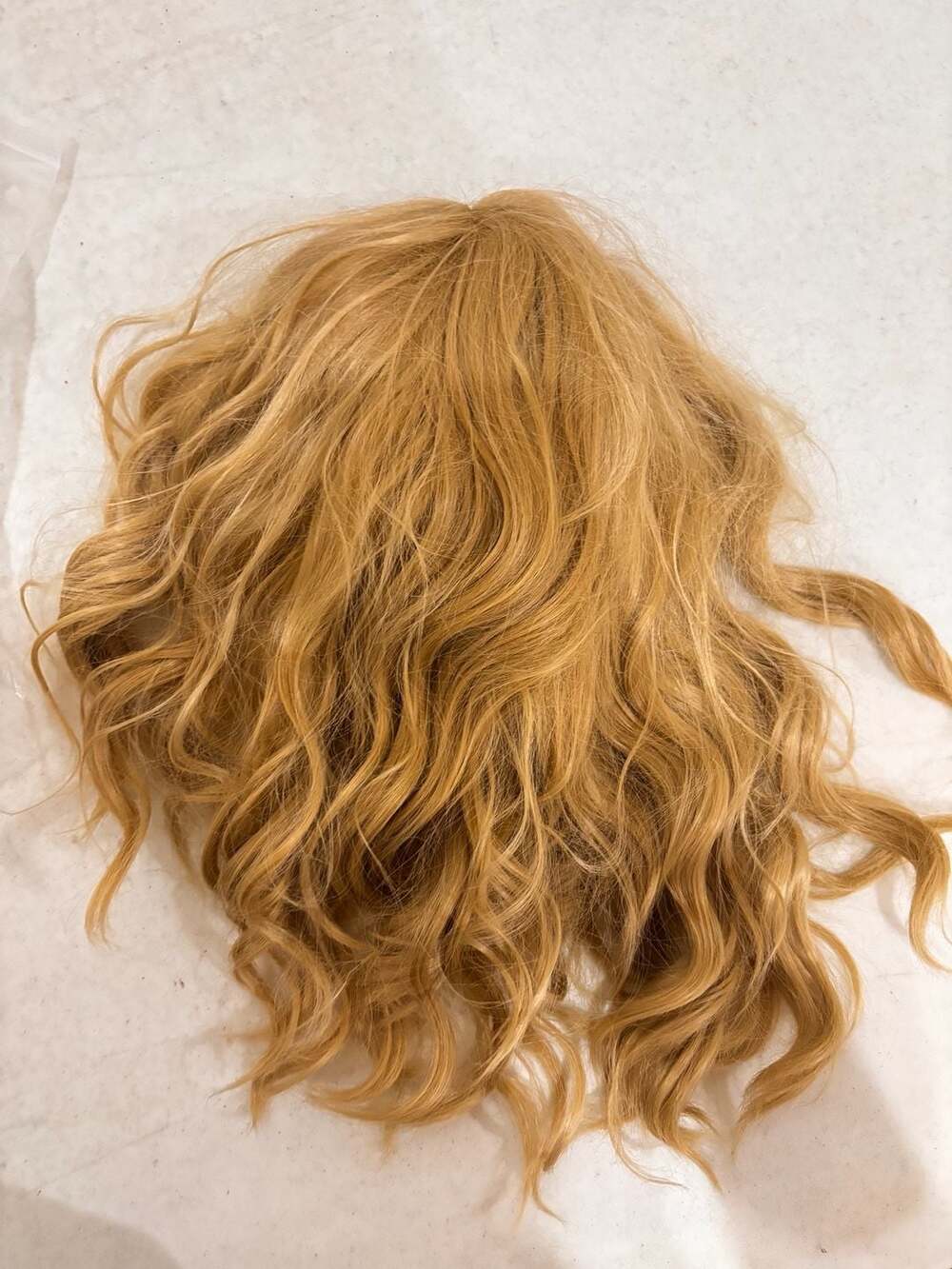 Golden Blonde Wavy Hair Piece Synthetic Ponytail Extension